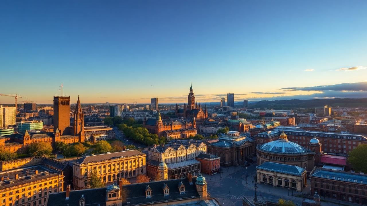 Nottingham cityscape